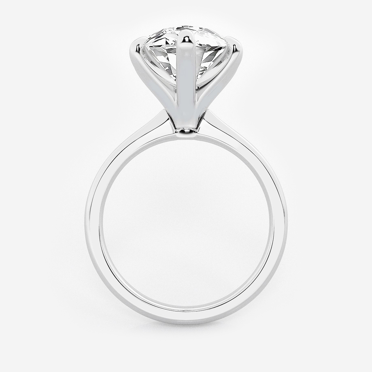 Additional Image 1 for  6 ctw Marquise Lab Grown Diamond Petite Solitaire Engagement Ring