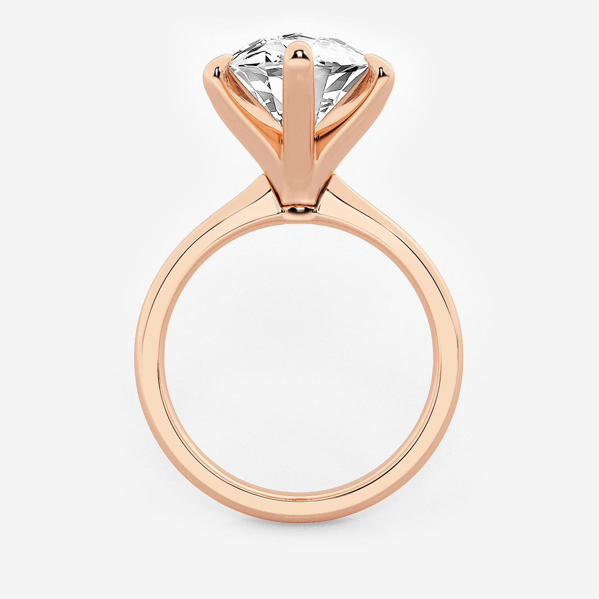 Additional Image 1 for  7 ctw Marquise Lab Grown Diamond Petite Solitaire Engagement Ring