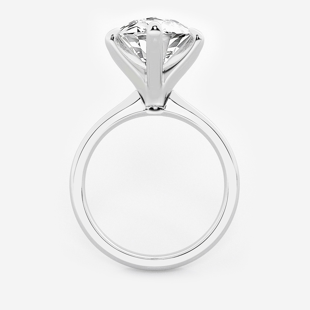 Additional Image 1 for  7 ctw Marquise Lab Grown Diamond Petite Solitaire Engagement Ring