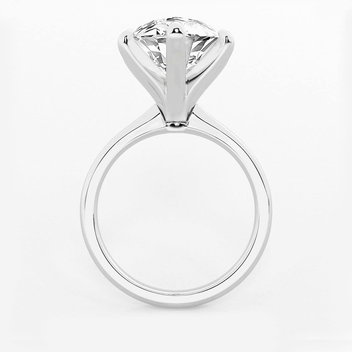 Additional Image 1 for  8 ctw Marquise Lab Grown Diamond Petite Solitaire Engagement Ring
