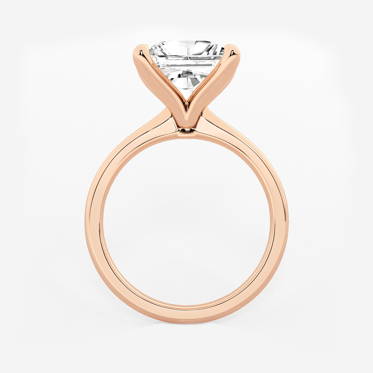 Additional Image 1 for  3 1/2 ctw Princess Lab Grown Diamond Petite Solitaire Engagement Ring