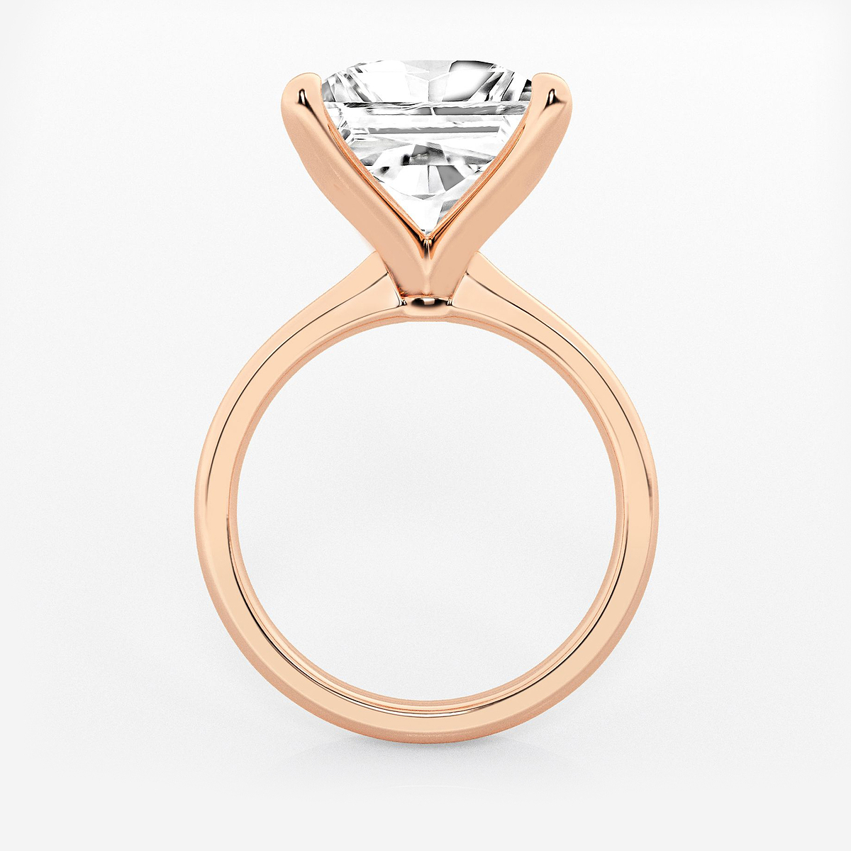 Additional Image 1 for  6 ctw Princess Lab Grown Diamond Petite Solitaire Engagement Ring