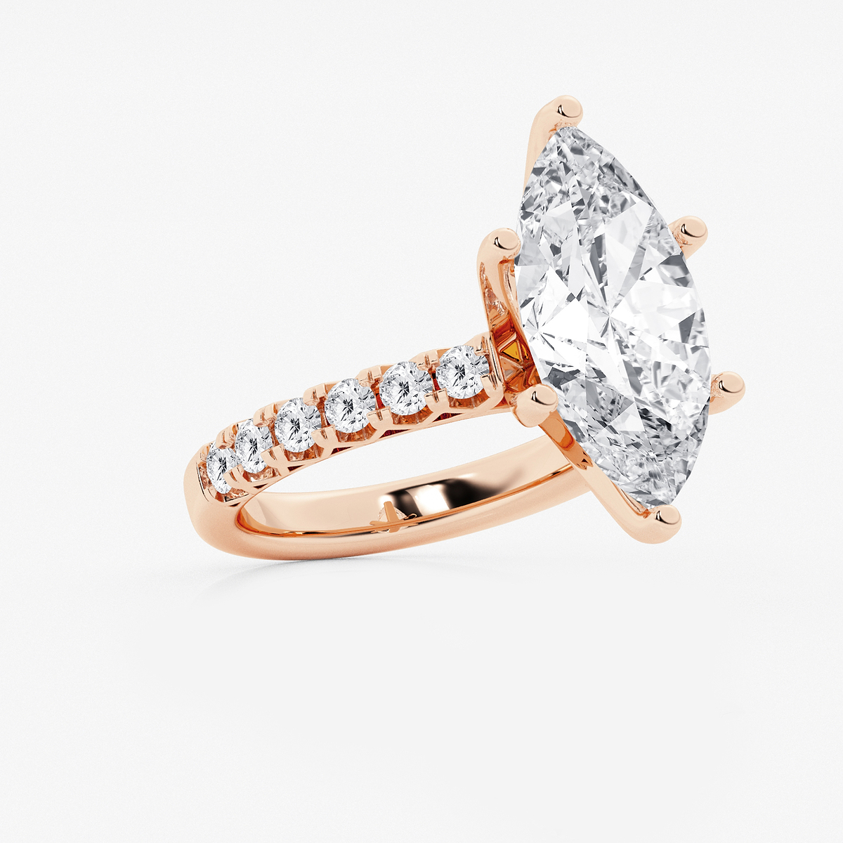 Additional Image 1 for  6 2/3 ctw Marquise Lab Grown Diamond Royal Crown Engagement Ring