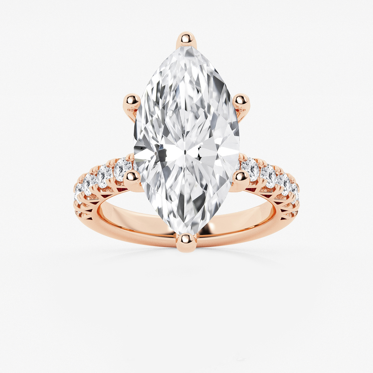 8 2/3 ctw Marquise Lab Grown Diamond Royal Crown Engagement Ring