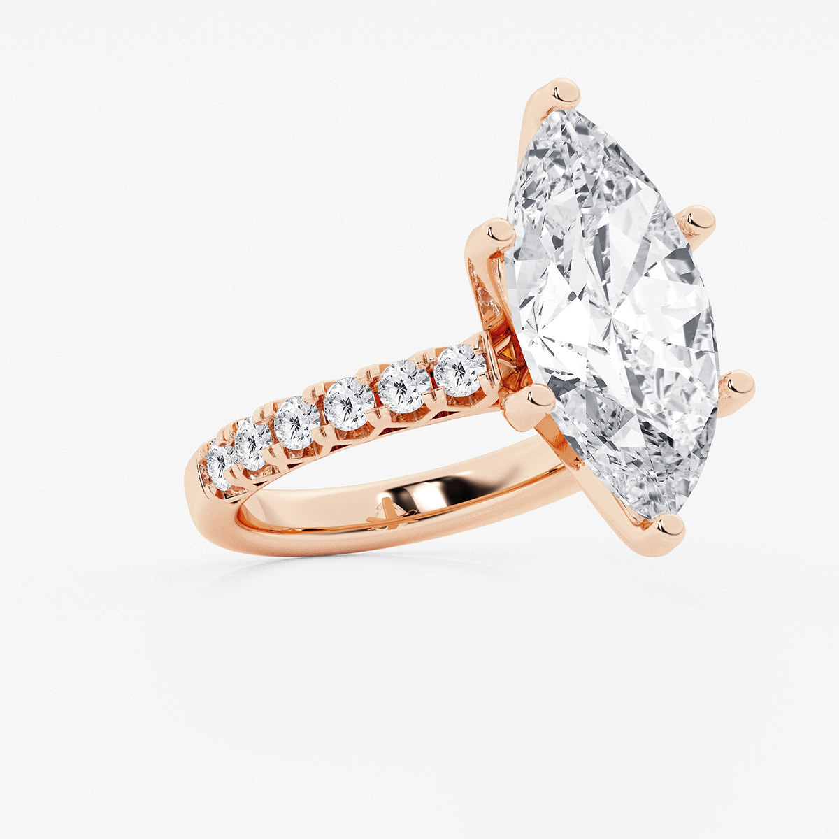 Additional Image 1 for  8 2/3 ctw Marquise Lab Grown Diamond Royal Crown Engagement Ring