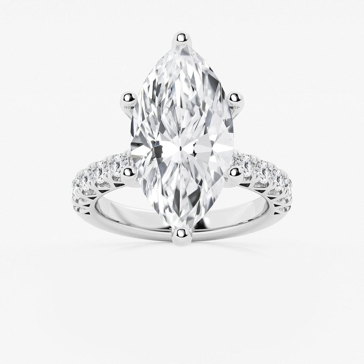 8 2/3 ctw Marquise Lab Grown Diamond Royal Crown Engagement Ring