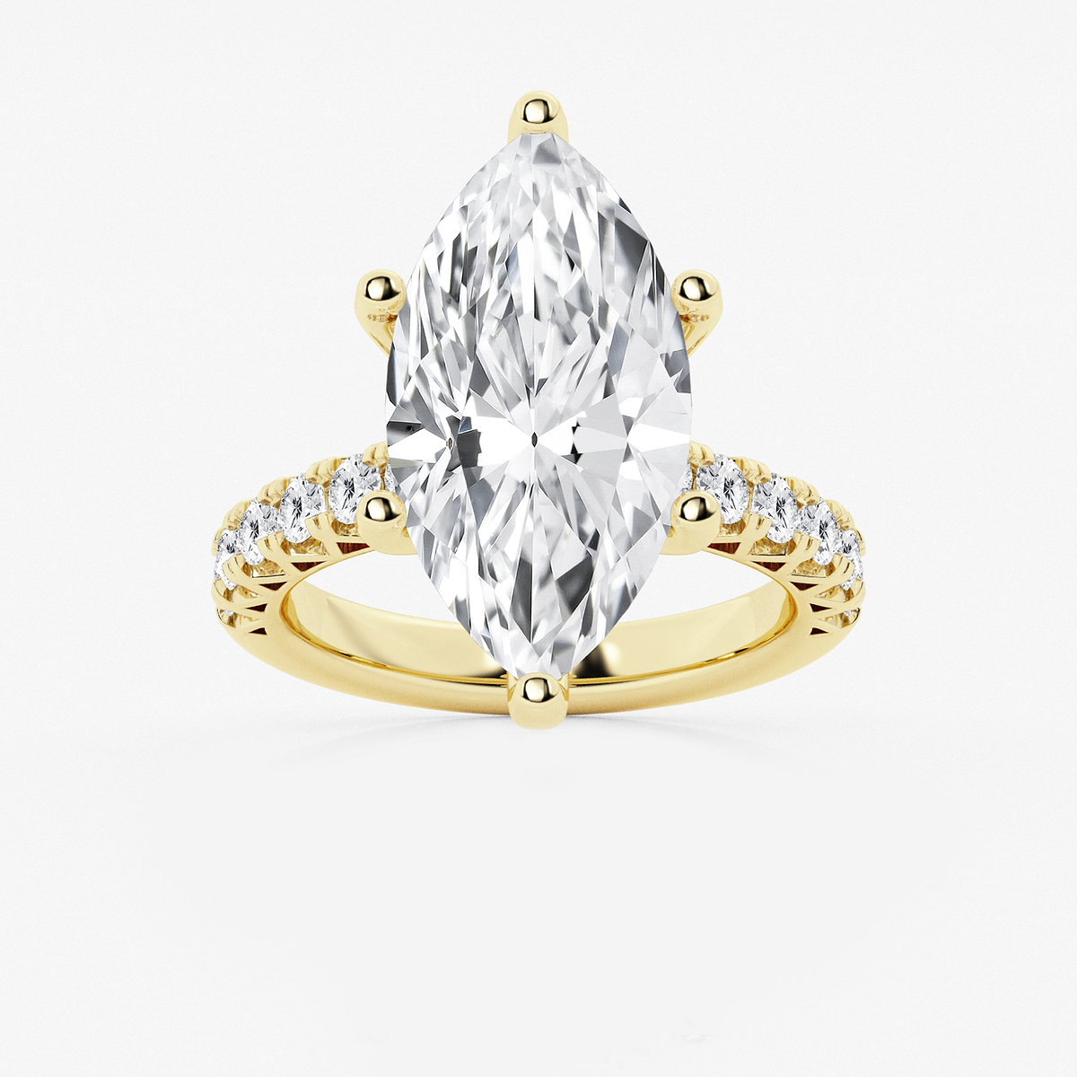 8 2/3 ctw Marquise Lab Grown Diamond Royal Crown Engagement Ring