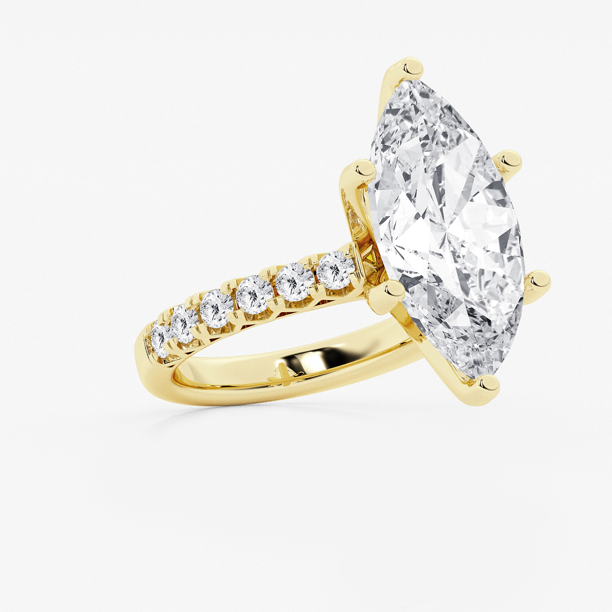 Additional Image 1 for  8 2/3 ctw Marquise Lab Grown Diamond Royal Crown Engagement Ring