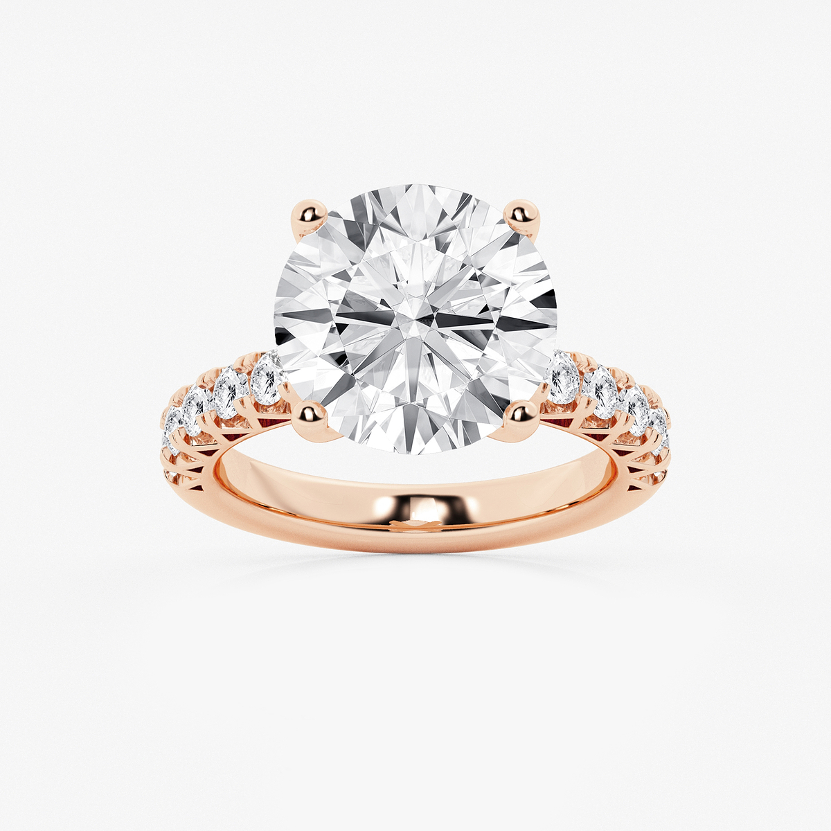 8 2/3 ctw Round Lab Grown Diamond Royal Crown Engagement Ring