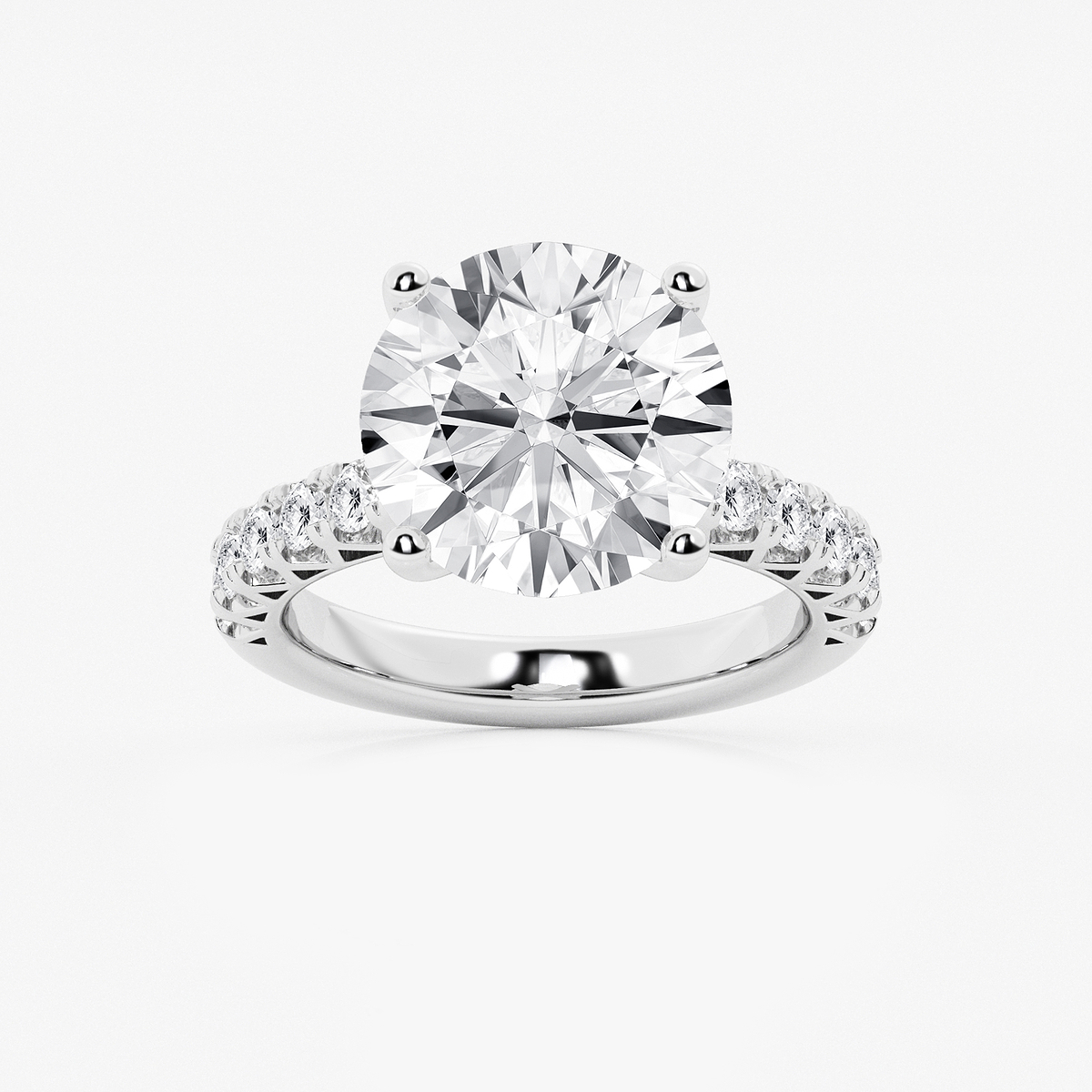 8 2/3 ctw Round Lab Grown Diamond Royal Crown Engagement Ring