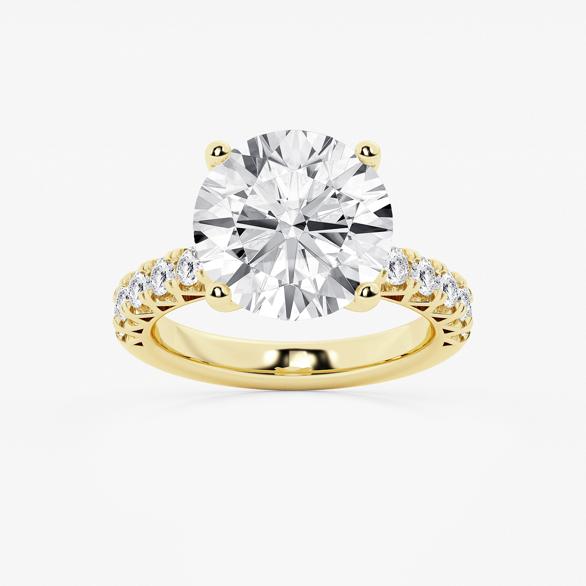 8 2/3 ctw Round Lab Grown Diamond Royal Crown Engagement Ring