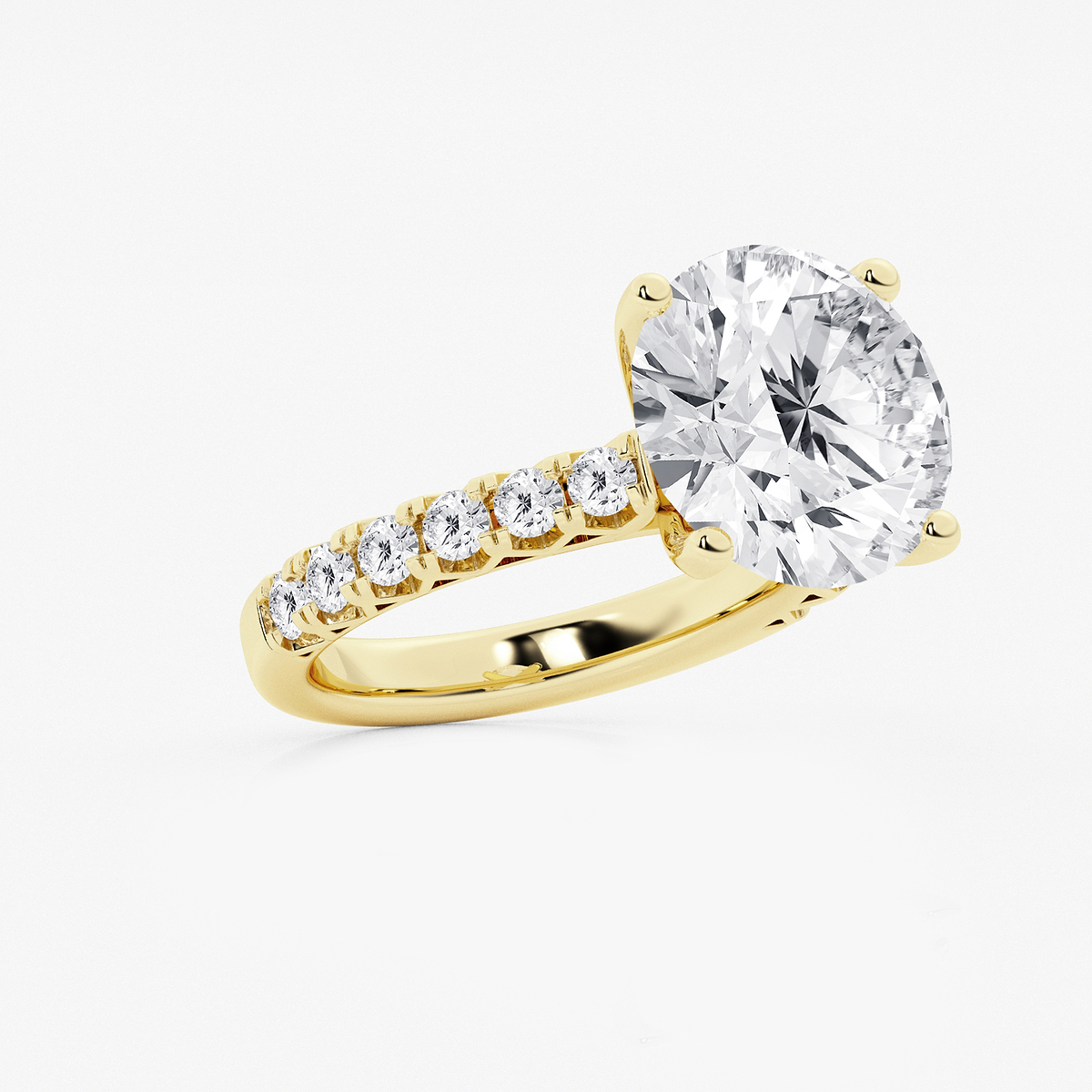 Additional Image 1 for  8 2/3 ctw Round Lab Grown Diamond Royal Crown Engagement Ring