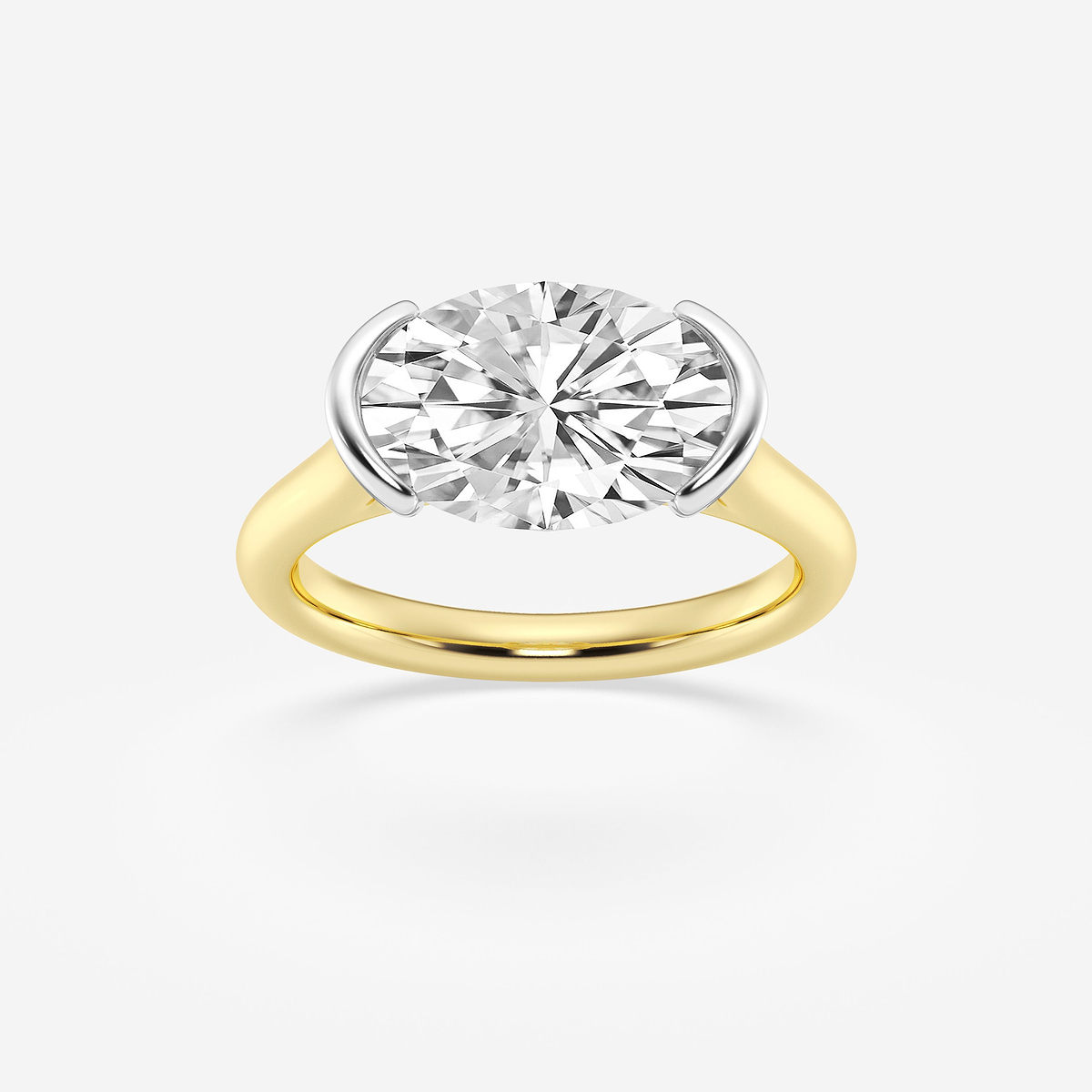 3 1/2 ctw Oval Lab Grown Diamond Solitaire Engagement Ring