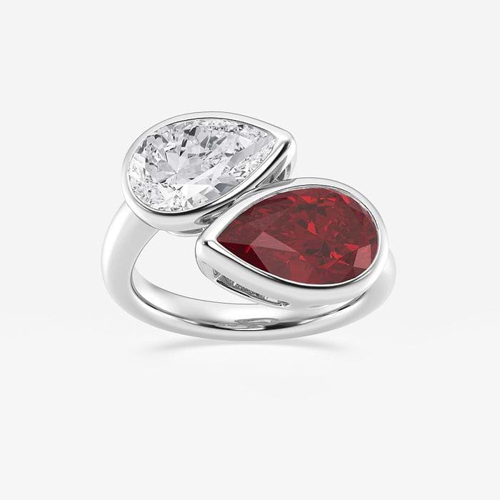 Pear Duo Ring