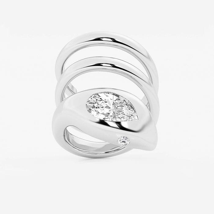 Curve Wrapped Serpent Ring