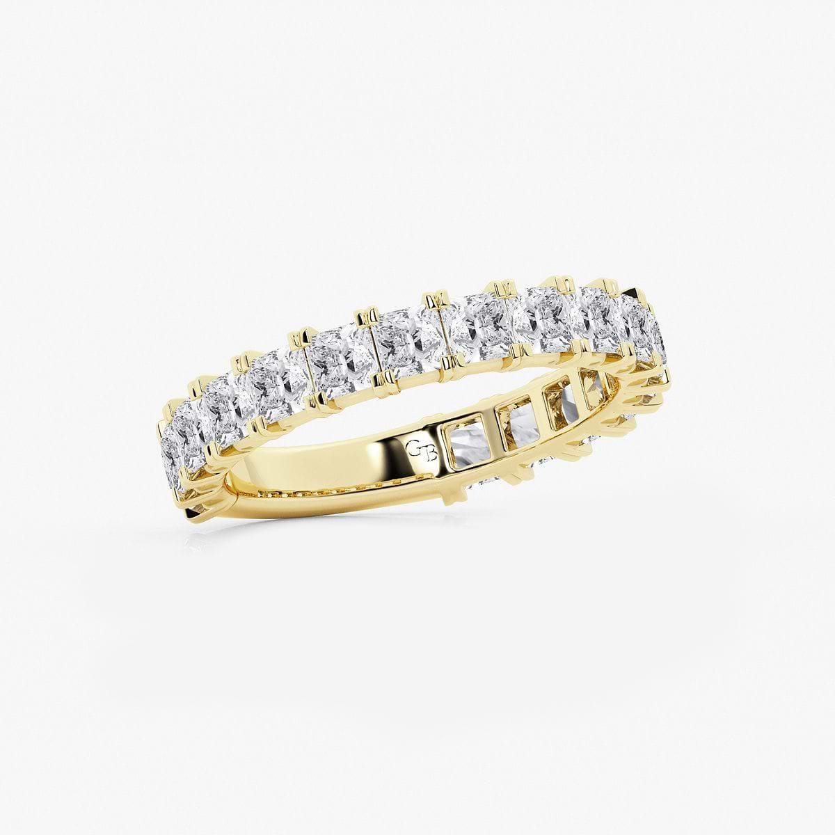 Additional Image 1 for  2 ctw Princess Lab Grown Diamond Three Quarter Eternity Wedding Band