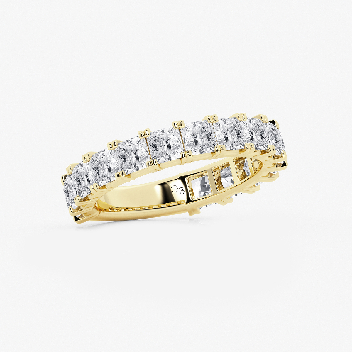 Additional Image 1 for  3 ctw Princess Lab Grown Diamond Three Quarter Eternity Wedding Band