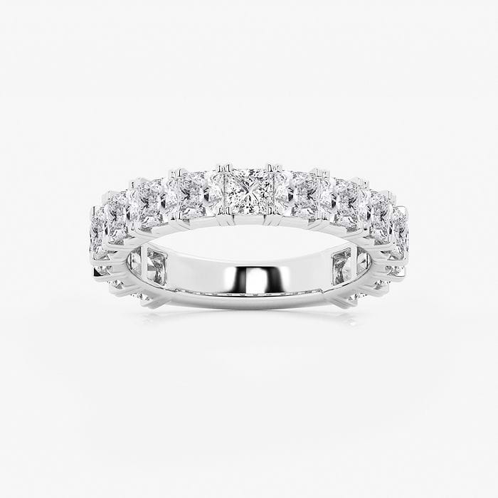 Princess Three Quarter Eternity Wedding Band