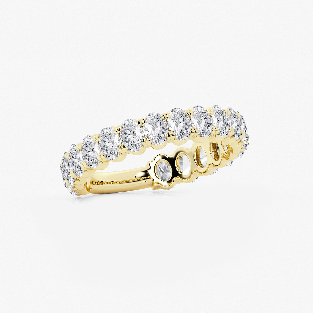 Additional Image 1 for  2 ctw Oval Lab Grown Diamond Three Quarter Eternity Wedding Band