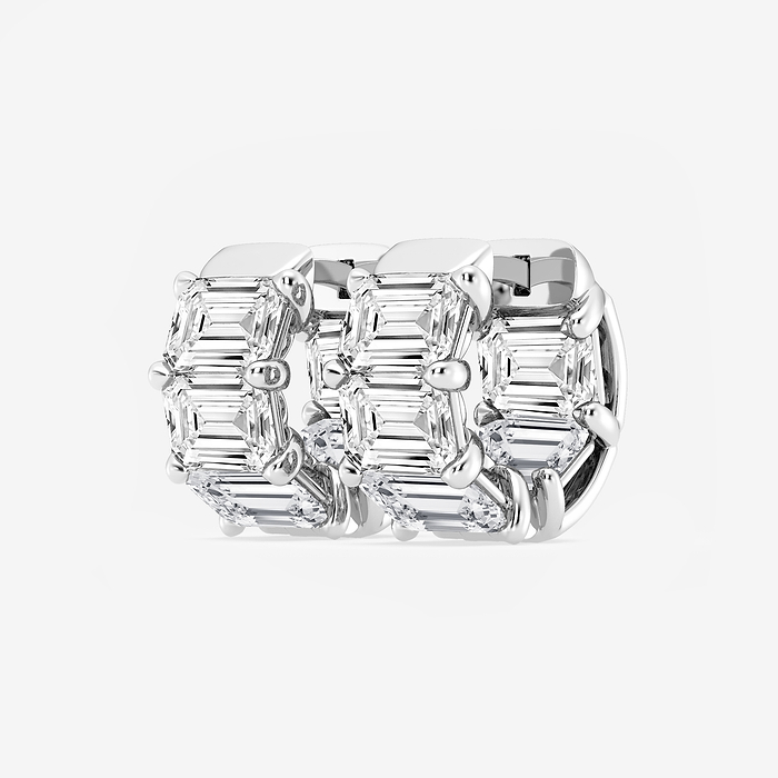 Huggie Emerald Hoops