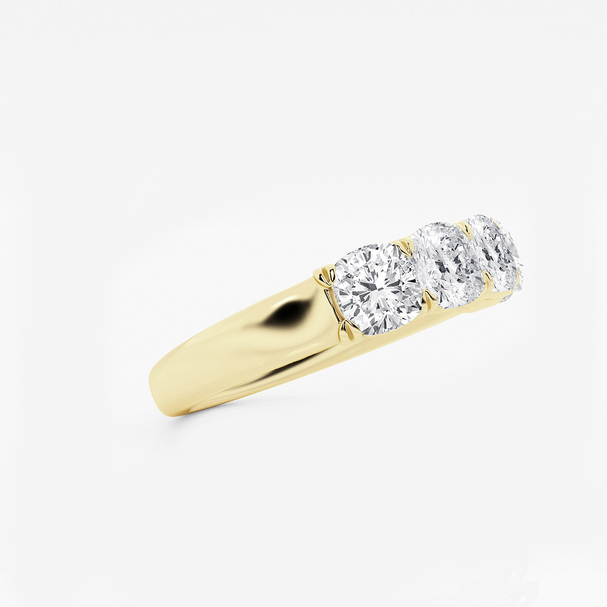 Additional Image 1 for  2 ctw Cushion Lab Grown Diamond Five-Stone Anniversary Band