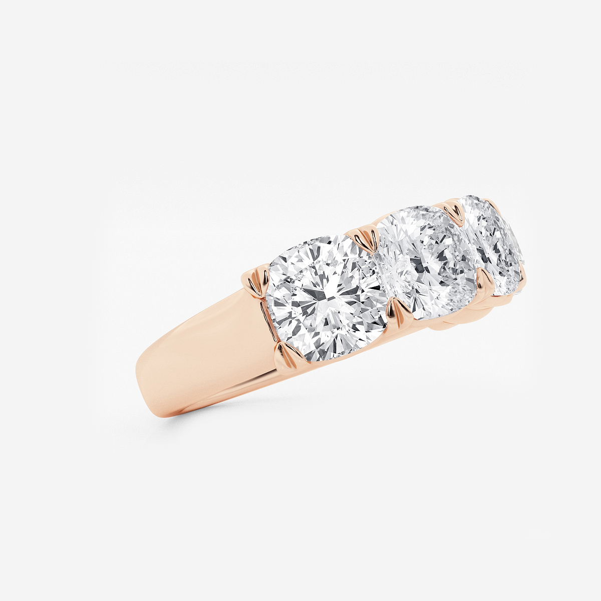 Additional Image 1 for  5 ctw Cushion Lab Grown Diamond Five-Stone Anniversary Band