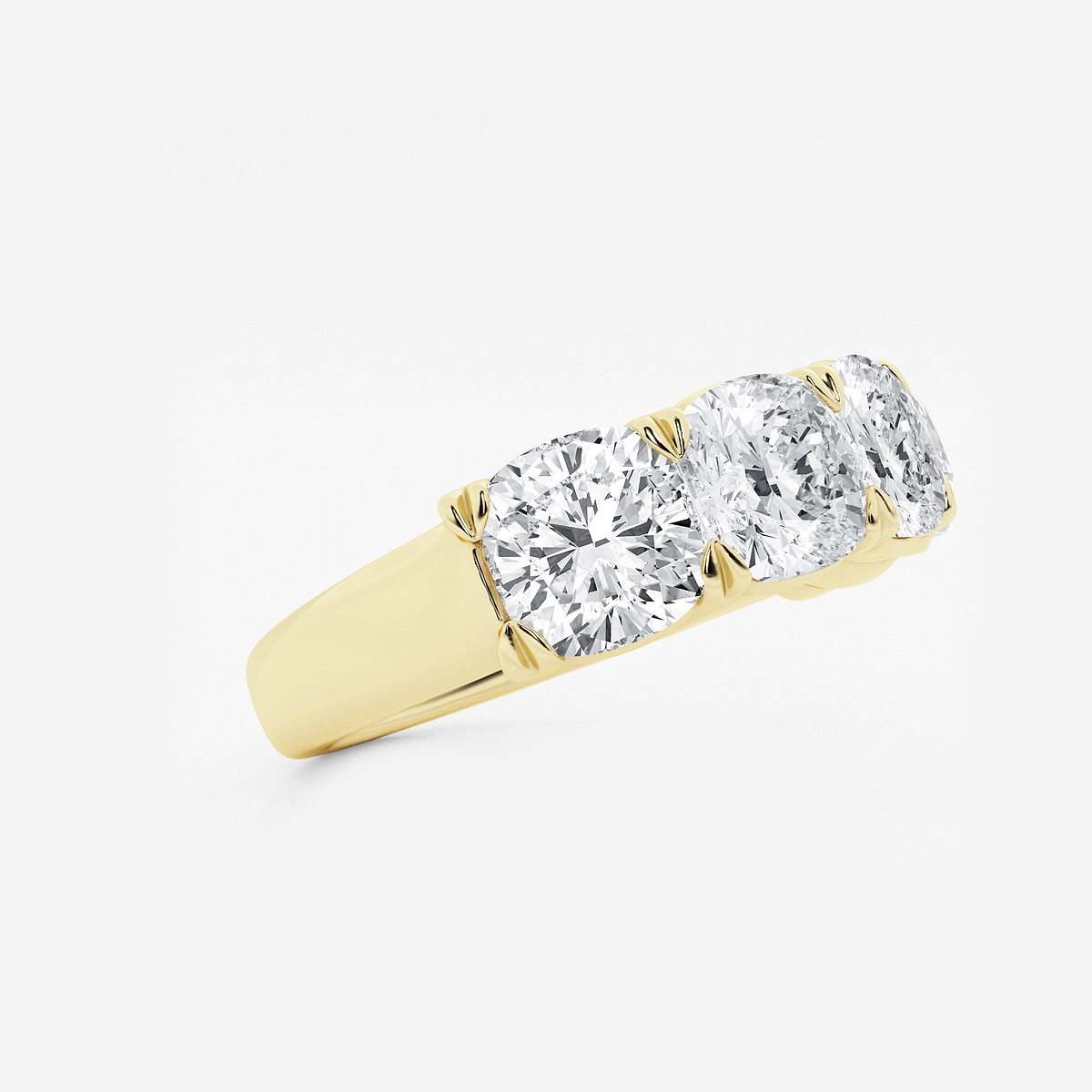 Additional Image 1 for  5 ctw Cushion Lab Grown Diamond Five-Stone Anniversary Band
