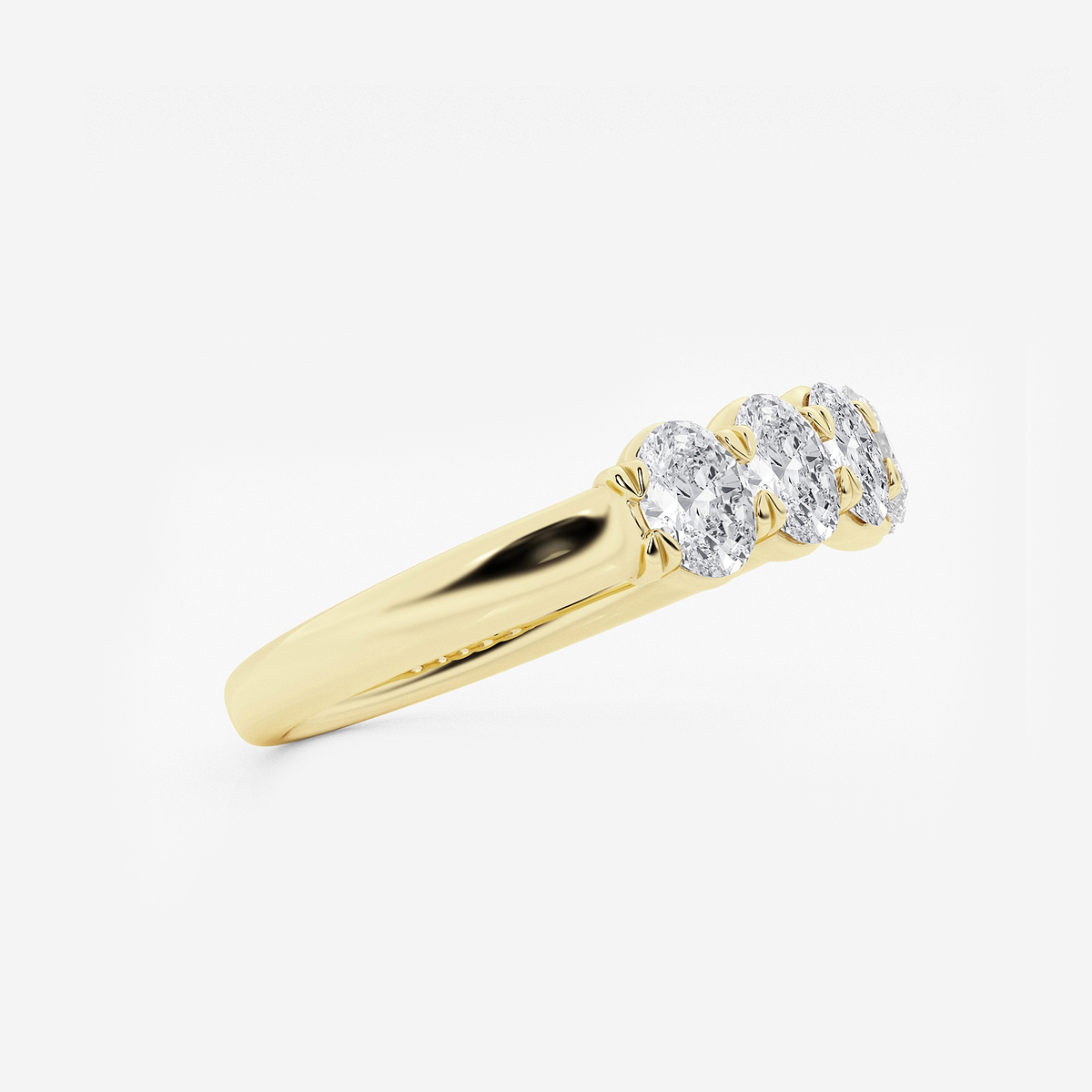 Additional Image 1 for  1 ctw Oval Lab Grown Diamond Five-Stone Anniversary Band
