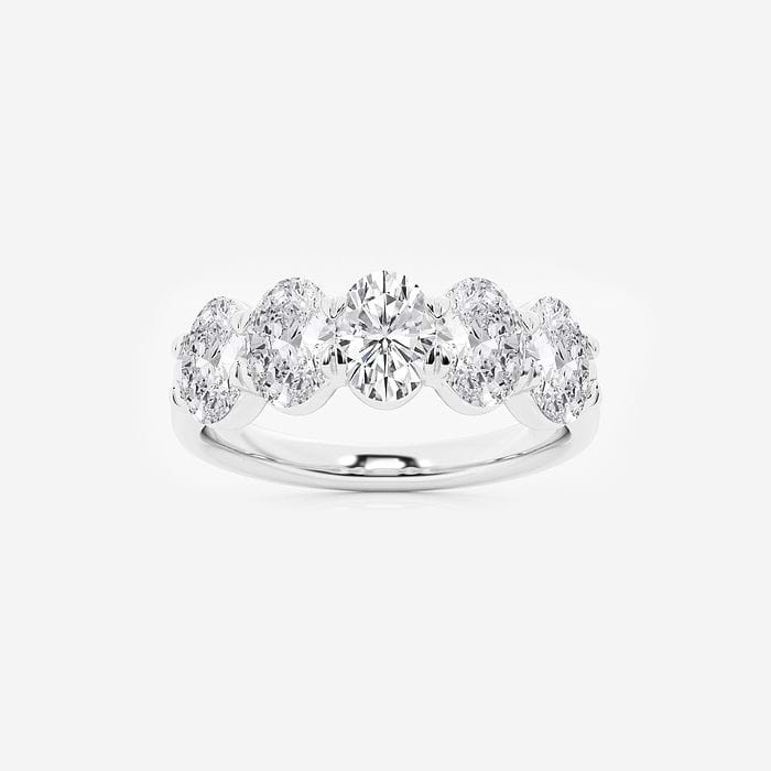 Five Stone Oval Anniversary Band