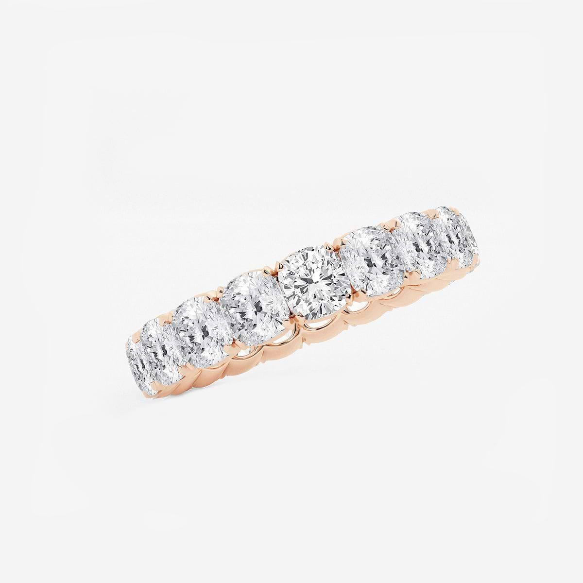 Additional Image 1 for  5 ctw Cushion Lab Grown Diamond Eternity Band - 3.9mm Width