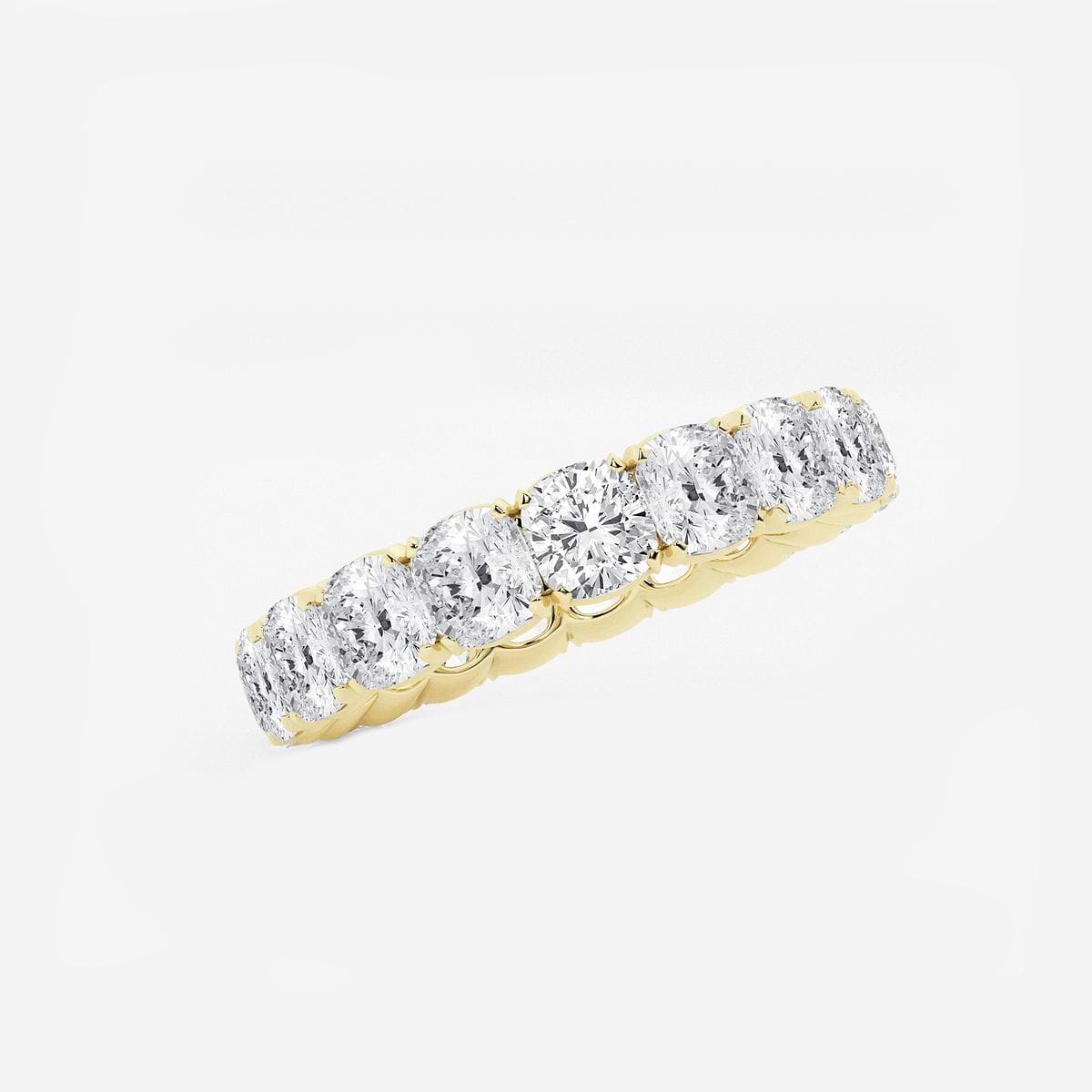 Additional Image 1 for  5 ctw Cushion Lab Grown Diamond Eternity Band - 3.8mm Width