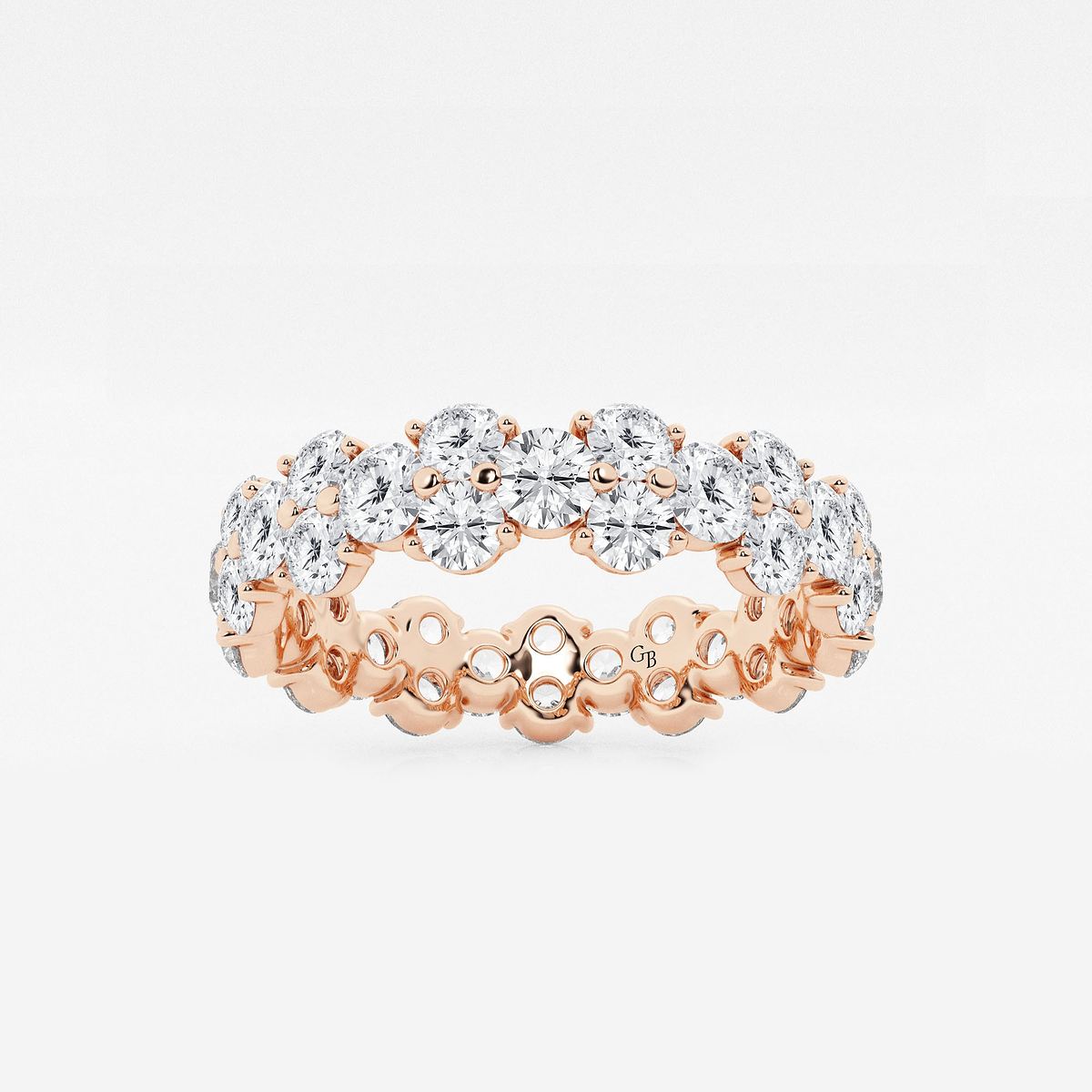 2 1/2 ctw Garland Round Lab Grown Diamond Eternity Band - 5.2mm Width