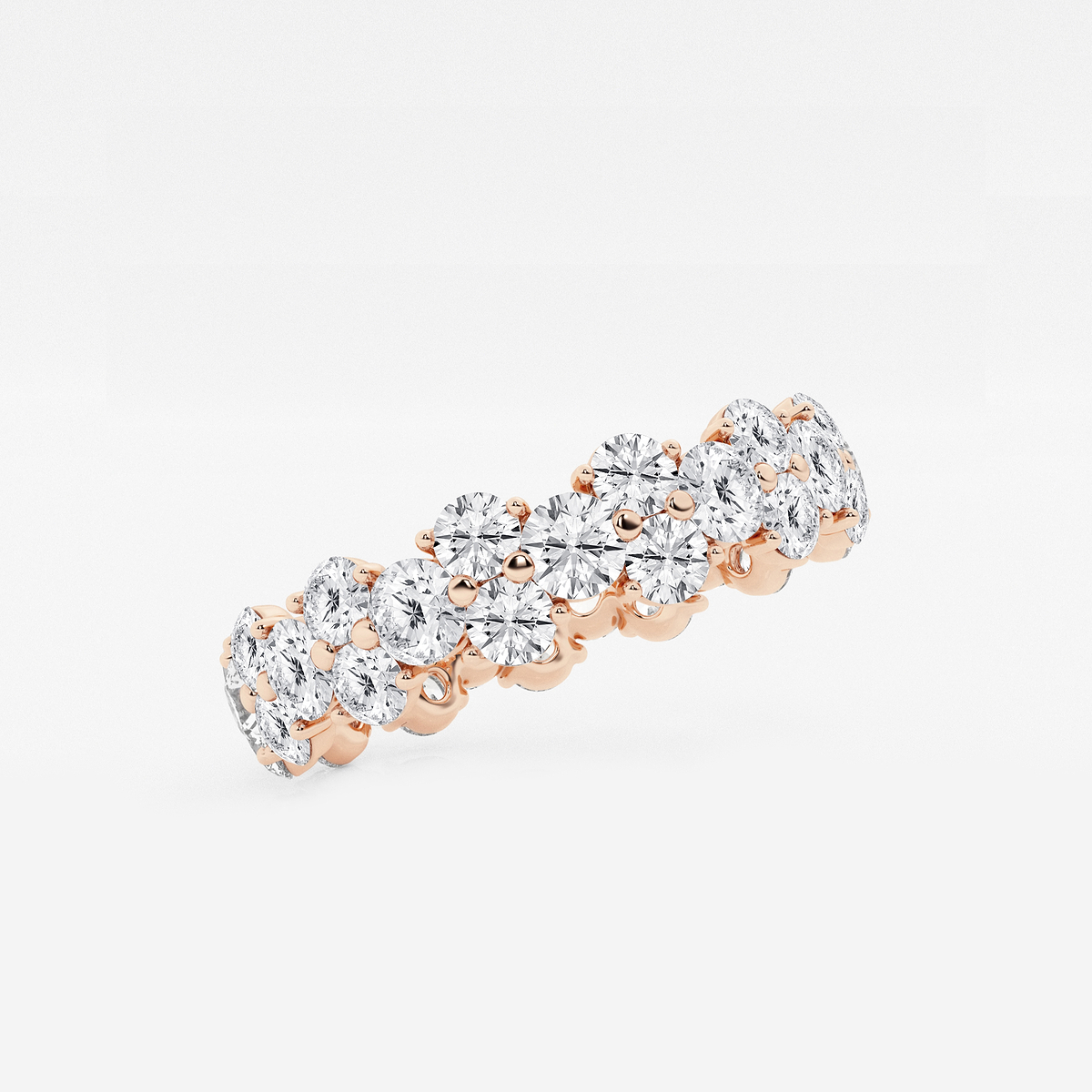 Additional Image 1 for  2 1/2 ctw Garland Round Lab Grown Diamond Eternity Band - 5.2mm Width