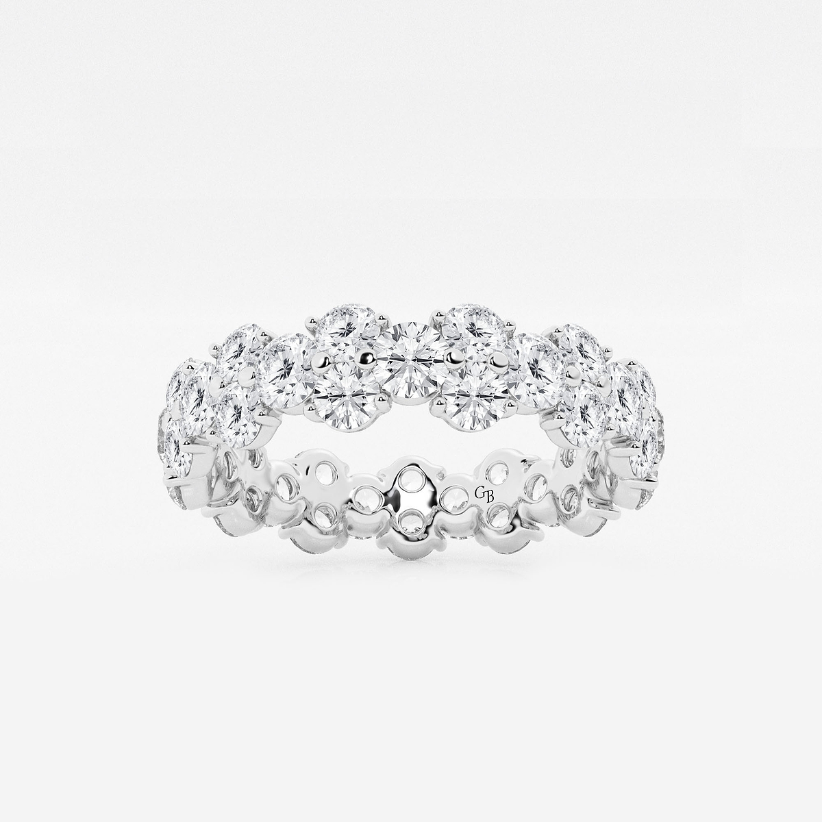 2 1/2 ctw Garland Round Lab Grown Diamond Eternity Band - 5.2mm Width