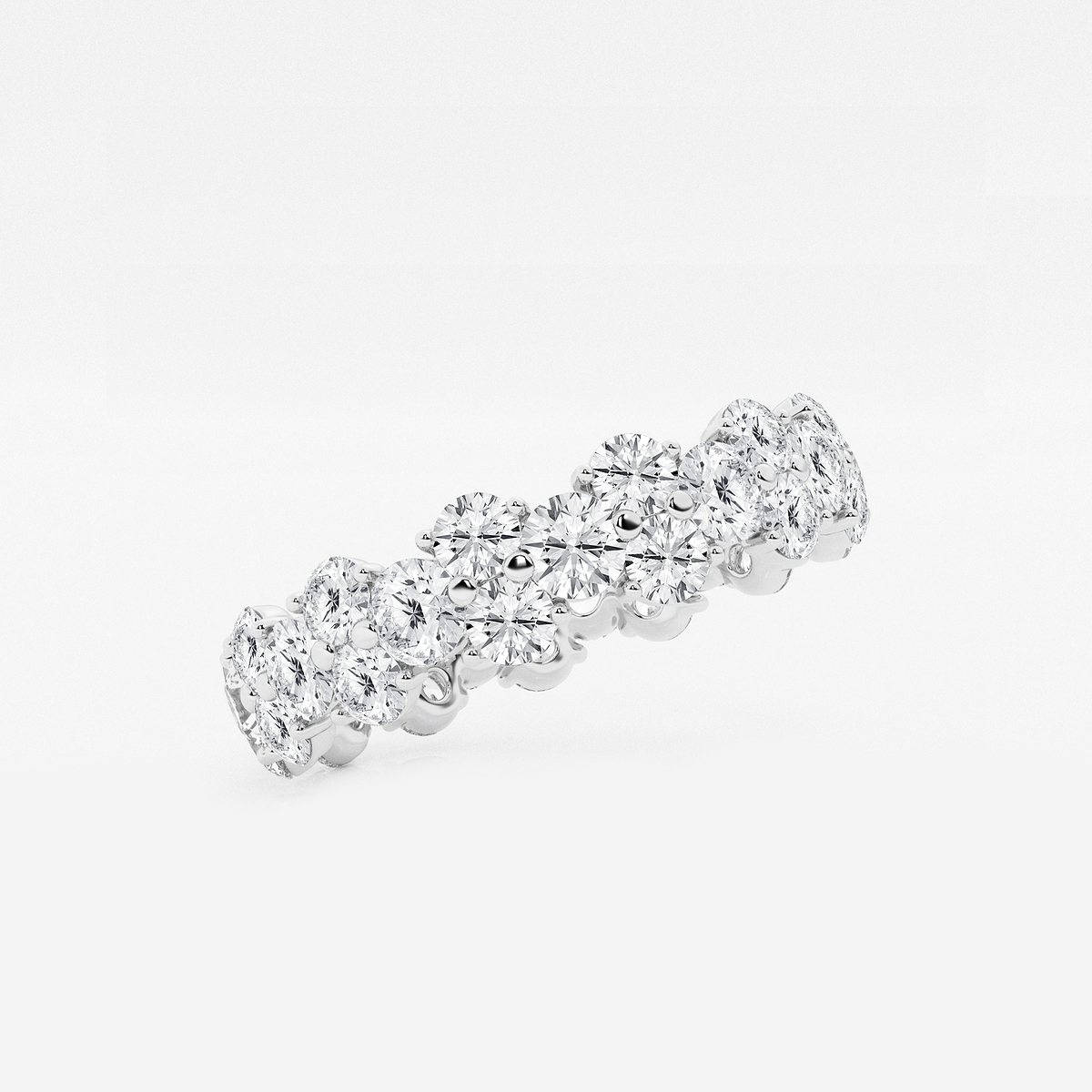 Additional Image 1 for  2 1/2 ctw Garland Round Lab Grown Diamond Eternity Band - 5.2mm Width