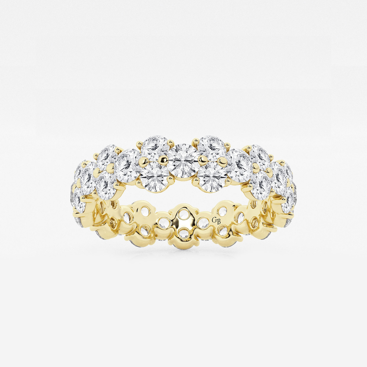 2 1/2 ctw Garland Round Lab Grown Diamond Eternity Band - 5.2mm Width