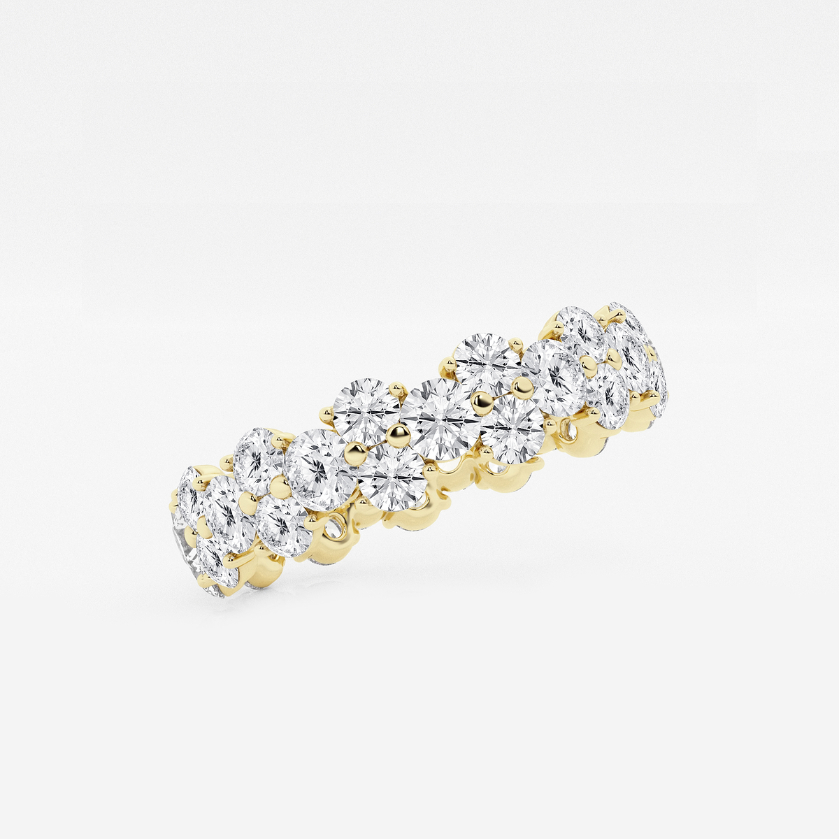 Additional Image 1 for  2 1/2 ctw Garland Round Lab Grown Diamond Eternity Band - 5.2mm Width