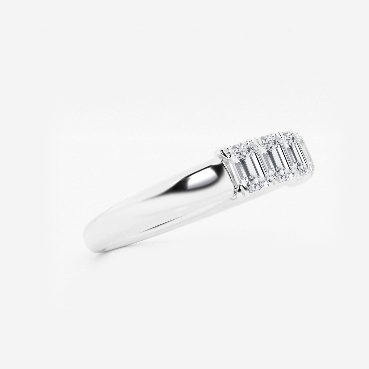 Additional Image 1 for  1 ctw Emerald Lab Grown Diamond Five-Stone Anniversary Band