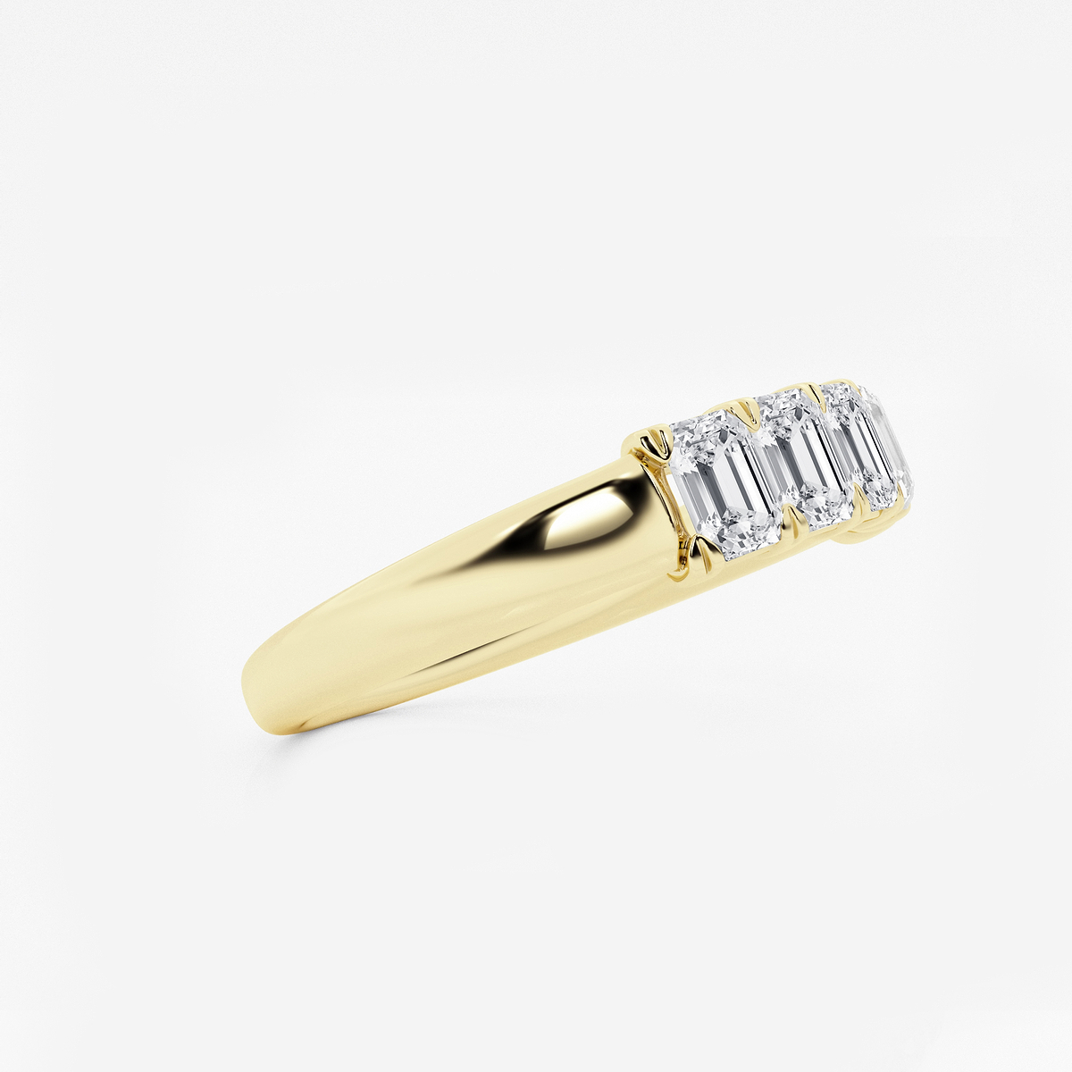 Additional Image 1 for  1 ctw Emerald Lab Grown Diamond Five-Stone Anniversary Band