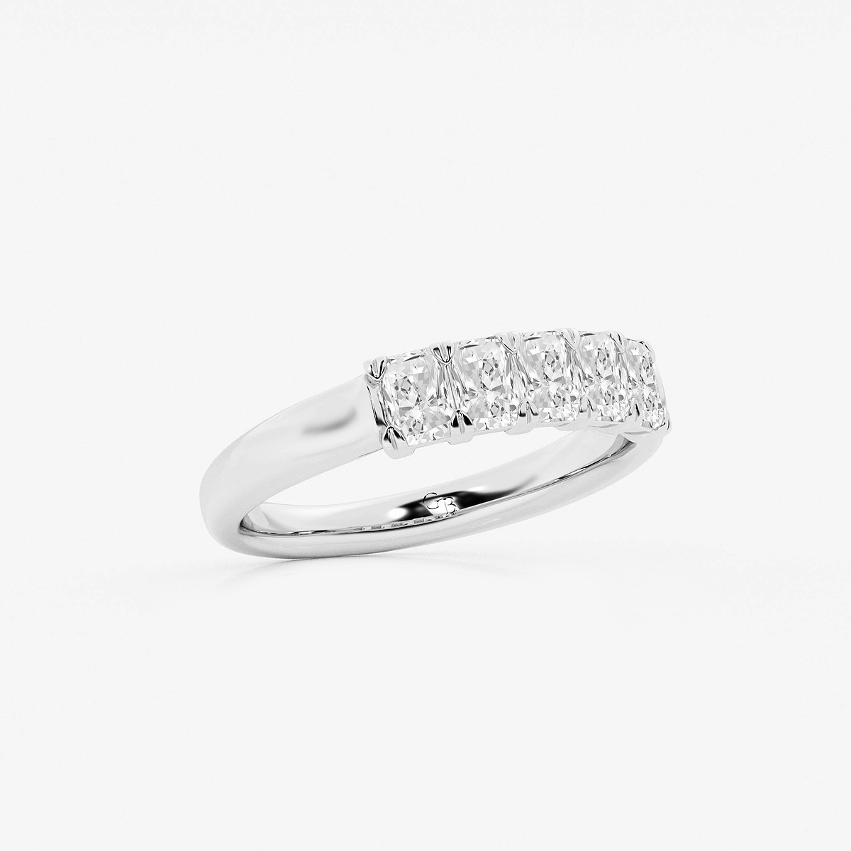Additional Image 1 for  3/4 ctw Radiant Lab Grown Diamond Five-Stone Anniversary Band