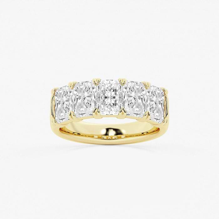 Five Stone Radiant Anniversary Band