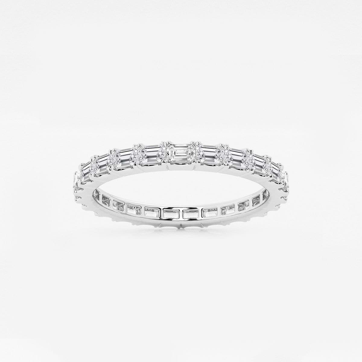 Renata 1 ctw East-West Emerald Lab Grown Diamond Eternity