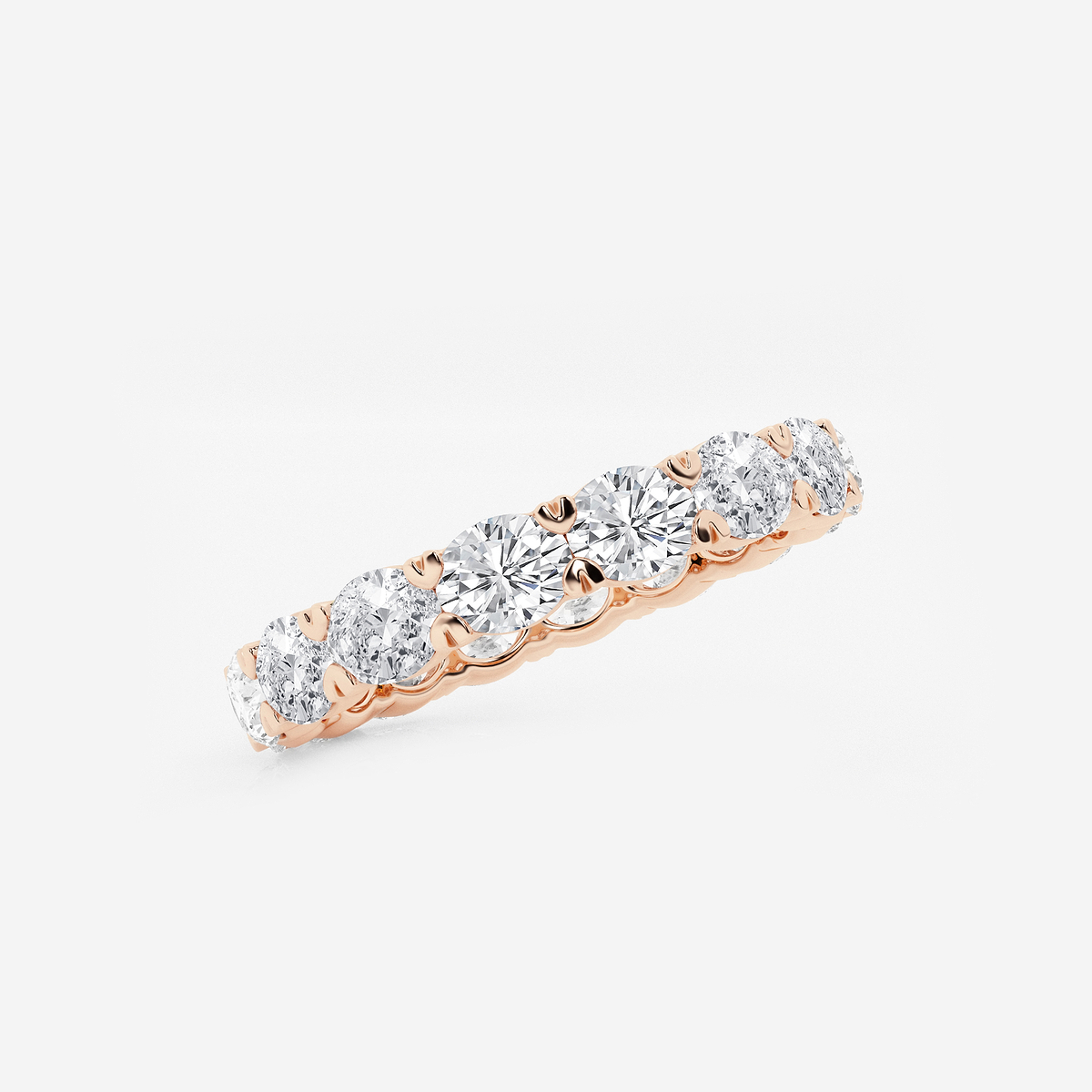 Additional Image 1 for  2 ctw East-West Oval Lab Grown Diamond Eternity Band - 2.9mm Width