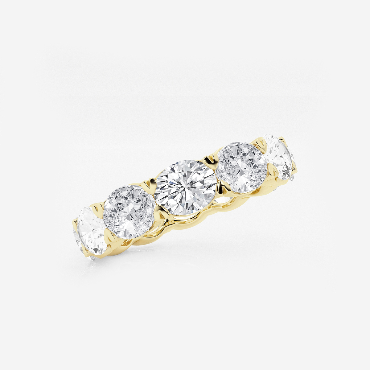 Additional Image 1 for  5 ctw East-West Oval Lab Grown Diamond Eternity Band - 4.2mm Width