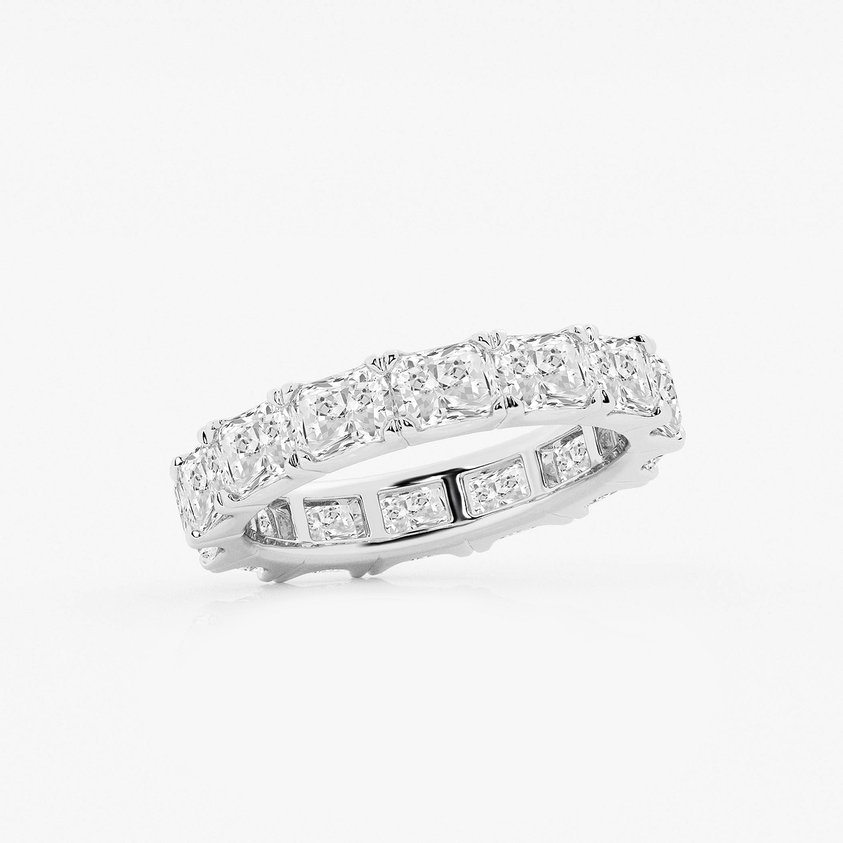 Additional Image 1 for  4 ctw Radiant Lab Grown Diamond East-West Eternity Band - 3.7mm Width