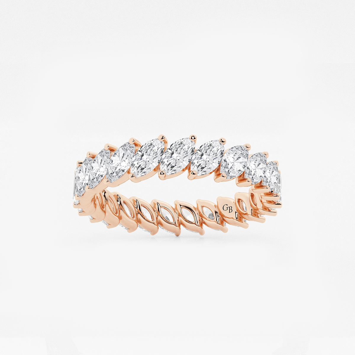 2 ctw Marquise Lab Grown Diamond Eternity Band - 4.2mm Width