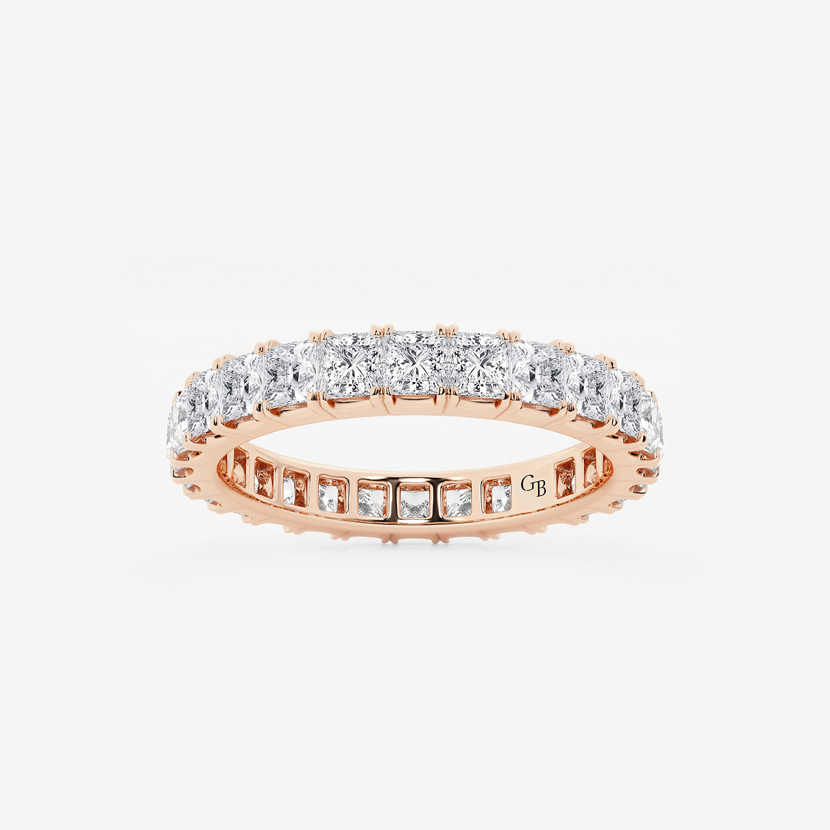 2 ctw Princess Lab Grown Diamond Eternity Band - 2.6mm Width