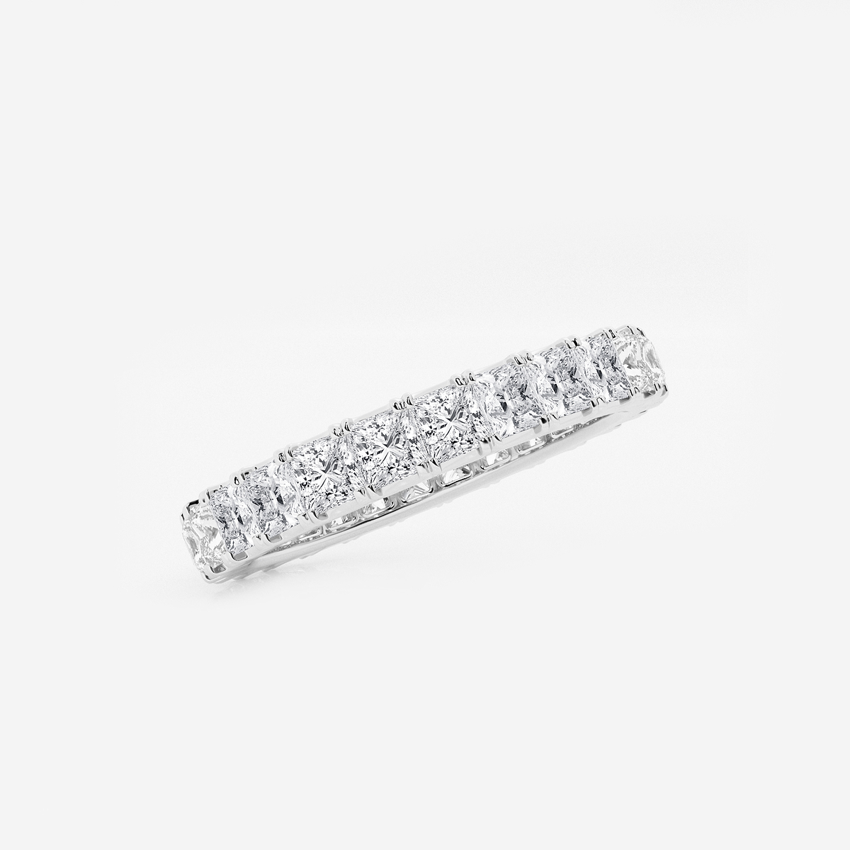 Additional Image 1 for  2 ctw Princess Lab Grown Diamond Eternity Band - 2.7mm Width