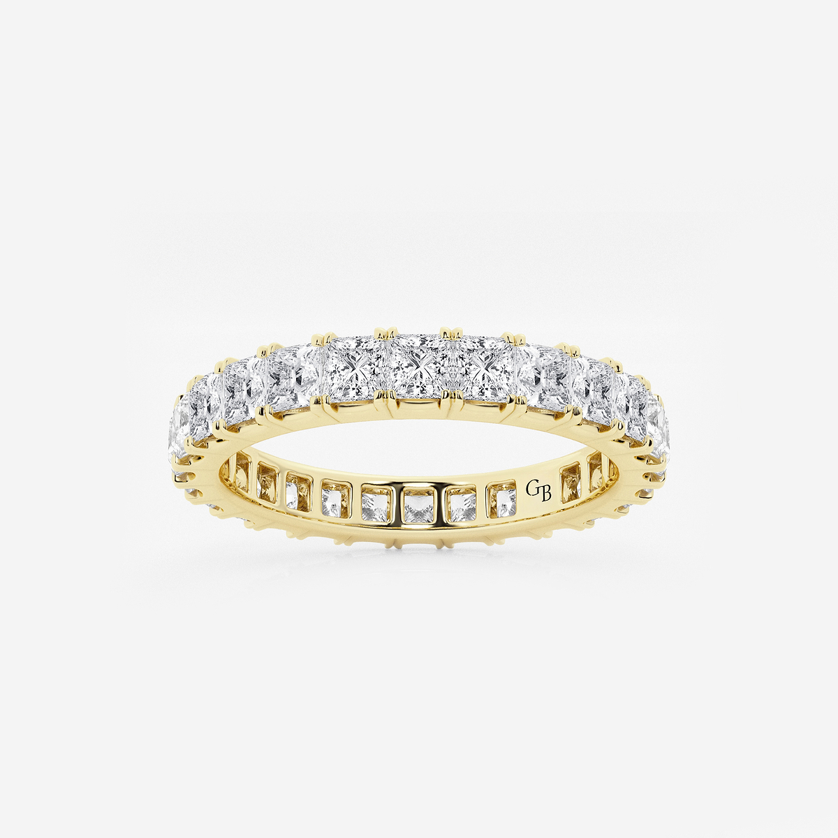 2 ctw Princess Lab Grown Diamond Eternity Band - 2.7mm Width