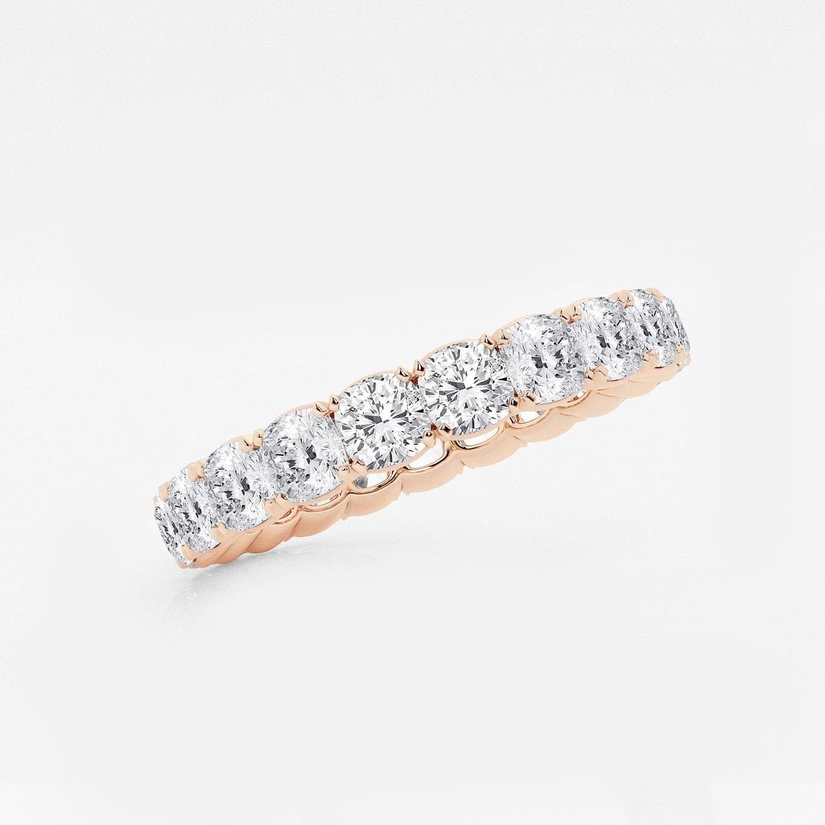 Additional Image 1 for  3 ctw Cushion Lab Grown Diamond Eternity Band - 3.1mm Width